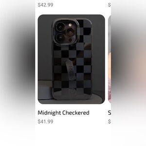 Black checkered loopy iPhone 14 Pro Max